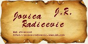 Jovica Radičević vizit kartica
